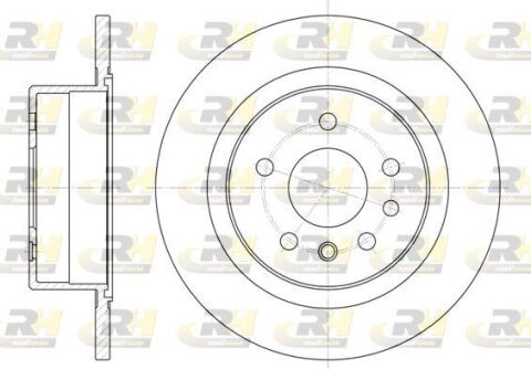Диск тормозной (задний) Opel Omega B 94-03 (286x12) Диск тормозной (задний) Opel Omega B 94-03 (286x12)