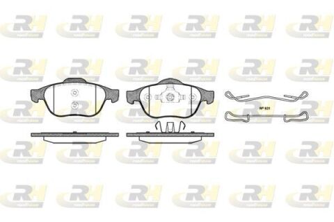 Колодки гальмівні (передні) Renault Laguna II 01-