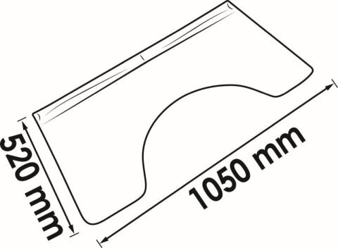 Накидка захисна на крило 1050x520 мм Накидка захисна на крило 1050x520 мм