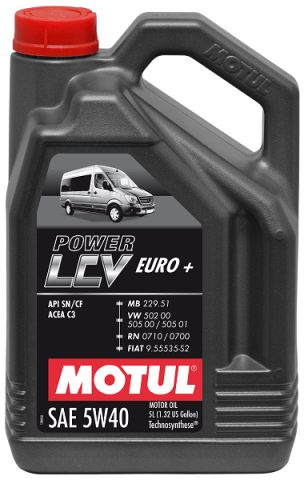 Моторное масло MOTUL Power LCV Euro+ 5W-40, 5 литров