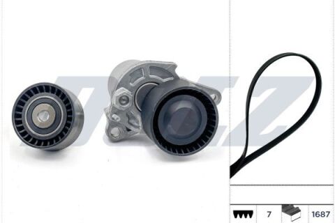 RENAULT Комплект ремней + натяжитель+ролик NISSAN QASHQAI I, X-TRAIL RENAULT ESPACE V, FLUENCE, GRAND SCENIC III, GRAND SCENIC IV, KADJAR, MEGANE CC, MEGANE III, SCENIC III 1.6/1.6D 04.11- RENAULT Комплект ремней + натяжитель+ролик NISSAN QASHQAI I, X-TRAIL RENAULT ESPACE V, FLUENCE, GRAND SCENIC III, GRAND SCENIC IV, KADJAR, MEGANE CC, MEGANE III, SCENIC III 1.6/1.6D 04.11-