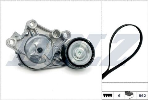Комплект ГРМ (ремінь+натяжний пристрій) Citroen Berlingo 1.6 14–, Opel Crossland X 1.6 17–, Peugeot 5008 1.6 16–