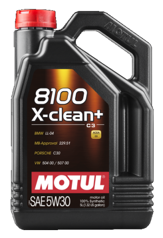 Моторное масло MOTUL 8100 X-clean+ 8100 5W-30, 5 литров