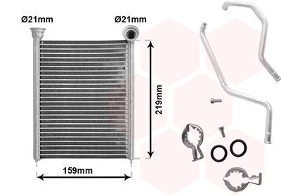 Радиатор печки MB GL-class (X166)/M-class (W166) 11-15