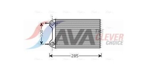 Радіатор опалення A4 B6 1.6 00-, 1.2 02-, 1.9 00-, 2.0 00-, SEAT AUDI