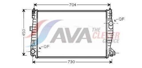 Радіатор охолодження двигуна. 159 1.8-3.2 05-, SPIDER 1.8 09-, 2.2-3.2 06- ALFA ROMEO