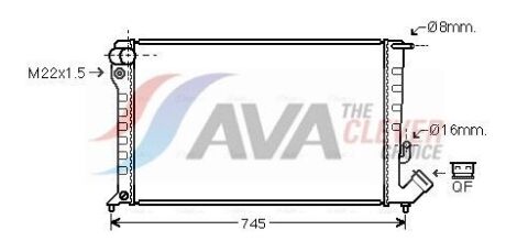 Радіатор охолодження Evasion, Jumpy, Fiat Scudo, Peugeot 806, Експерт 1.9TD/2.0HDI CITROEN