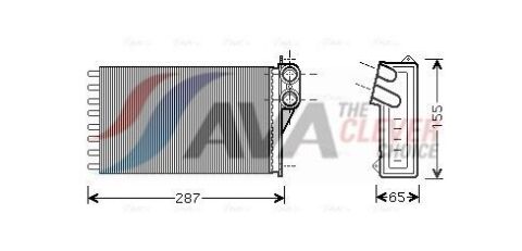 Радіатор опалення C2/3, Peugeot 1007 05- CITROEN