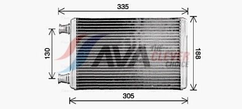 Радіатор опалення 300C 2.7-6.1 04-, DODGE, LANCIA CHRYSLER