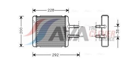 Радіатор печі Lanos 1.3-1.6 97- DAEWOO