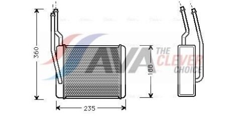 Радіатор опалення Focus, Transit Connect 98-FORD