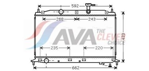 Радиатор охлаждения Accent III 1.4/1.6 05- HYUNDAI Радиатор охлаждения Accent III 1.4/1.6 05- HYUNDAI