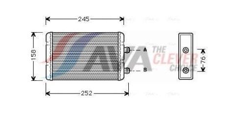 Радіатор опалення Doblo, Idea, Punto, Lancia FIAT
