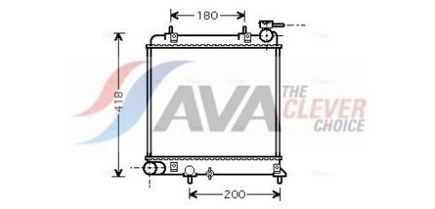 Радиатор охлаждения Accent II 1.3/1.5 00- HYUNDAI Радиатор охлаждения Accent II 1.3/1.5 00- HYUNDAI