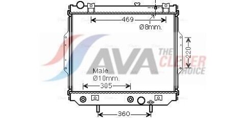 Радіатор охолодження двигуна. (built-in oil cooler) GRAND CHEROKEE II 2.7 CRD 01-JEEP Радіатор охолодження двигуна. (built-in oil cooler) GRAND CHEROKEE II 2.7 CRD 01-JEEP