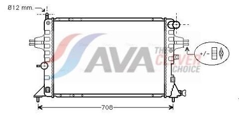 Радіатор охолодження ASTRA G 2.0-2.2 98- OPEL