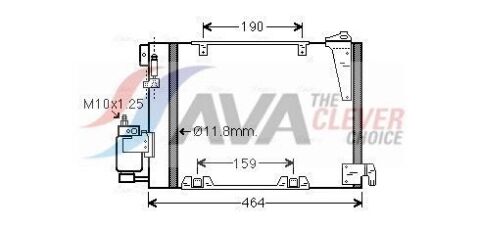 Радіатор кондиціонера Astra G, Zafira A OPEL