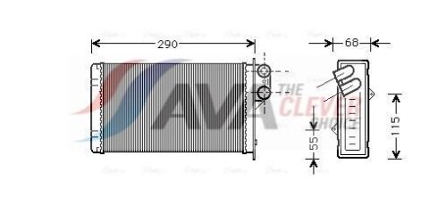 Радіатор опалення 405 I,II PEUGEOT