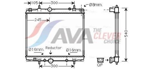 Радиатор охлаждения C8, Jumpy, Peugeot 807, Expert 2.0/2.0HDI CITROEN
