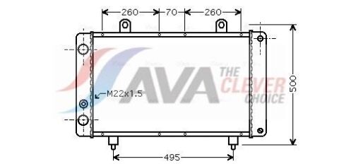 Радіатор охолодження двигуна. C25 2.5 D 81-, FIAT, PEUGEOT CITROEN Радіатор охолодження двигуна. C25 2.5 D 81-, FIAT, PEUGEOT CITROEN