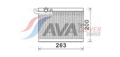 Випарник кондиціонера C4 1.4 04-, 16 04-, 2.0 04-, PEUGEOT CITROEN