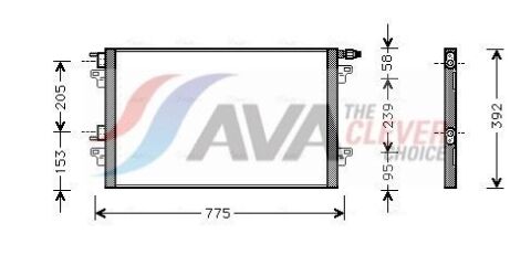 Радиатор кондиционера Laguna I/II 99-,Vel Satis 02- RENAULT