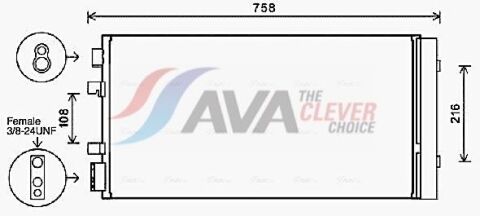 Радіатор кондиціонера (конденсатор) Fluence, Megane III, Scenic III RENAULT Радіатор кондиціонера (конденсатор) Fluence, Megane III, Scenic III RENAULT