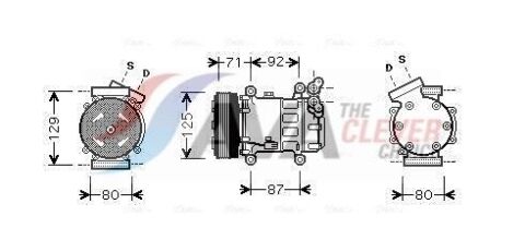 Компресор кондиціонера Juke, Micra, Note, Qashqai NISSAN Компресор кондиціонера Juke, Micra, Note, Qashqai NISSAN