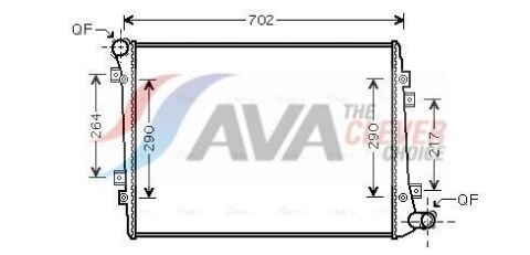 Радіатор охолодження Golf, Jetta, Passat, Skoda Octavia 1.9-2.0 TDI 05-VW Радіатор охолодження Golf, Jetta, Passat, Skoda Octavia 1.9-2.0 TDI 05-VW