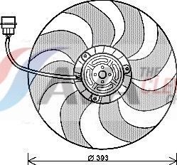 Вентилятор радіатора Polo, Skoda Fabia I, II, III, Rapid, Roomster 1.2/1.9TDI VW