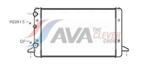 Радиатор охлаждения Passat 1.6/2.8 90-VW