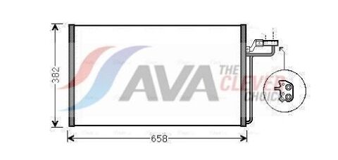 Радіатор кондиціонера C30 06-, C70 II 06-, S40 II 04-, V50 04- VOLVO Радіатор кондиціонера C30 06-, C70 II 06-, S40 II 04-, V50 04- VOLVO
