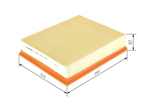 Фільтр повітряний OPEL Omega A, Frontera A (254*57*213) S3310 Фільтр повітряний OPEL Omega A, Frontera A (254*57*213) S3310