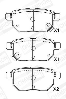 Гальмо.Колодки задн.Auris,Corolla 07-, SUBARU TREZIA 1.4 D 11-, LEXUS CT 200h 11- Гальмо.Колодки задн.Auris,Corolla 07-, SUBARU TREZIA 1.4 D 11-, LEXUS CT 200h 11-