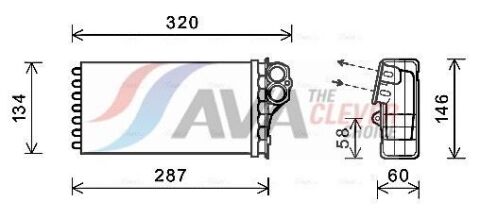 Радіатор опалення XSARA PICASSO 1.6 99-, 1.8, 2.0 CITROEN Радіатор опалення XSARA PICASSO 1.6 99-, 1.8, 2.0 CITROEN