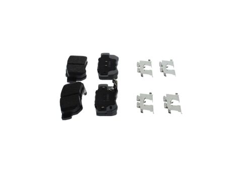 Колодки тормозов. задние (с пластинами для установки) ELANTRA IV, SANTA FE II, KIA HYUNDAI