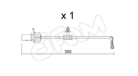 Датчик тормозных колодок задний A6 18- AUDI
