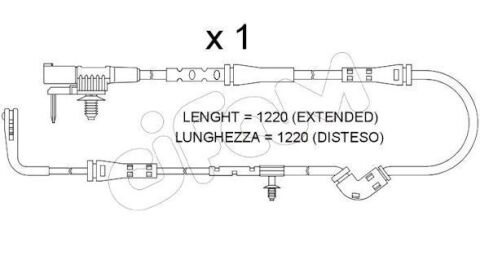 Датчик зносу гальмівних колодок DISCOVERY SPORT 2.0 14- LAND Rover