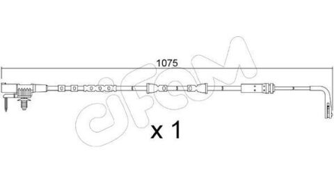Датчик зносу гальмівних колодок (перед) RANGE Rover EVOQUE 1.5 20-, 2.0 18- LAND Rover