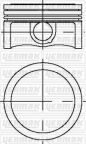 Поршень с кольцами и пальцем OPEL INSIGNIA 1.6T (размер отв. 79.5/+0.5) (A16LET, Z16LEL,A16LEL,Z16ER,A16LER)