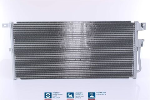 Радіатор кондиціонера (конденсатор) без осушувача X-Type 2.0d/2.2d 03- JAGUAR