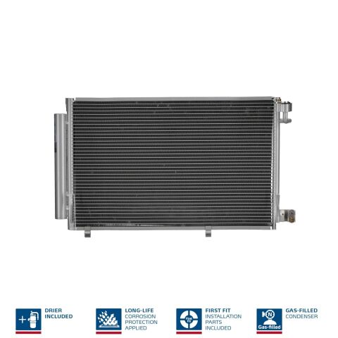 Радіатор кондиціонера (конденсатор) із осушувачем Fiesta VI 08-FORD