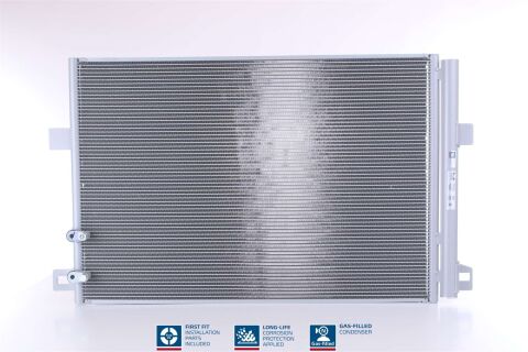 Радіатор кондиціонера (конденсатор) з осушувачем AMAROK 2.0, 3.0 10-VW