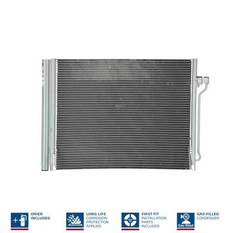 Радіатор кондиціонера (конденсатор) з осушувачем DAWN V12 16-, GHOST I 09-, WRAITH V12 13-, BMW ROLLS-ROYCE