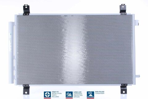 Радиатор кондиционера (конденсатор) с осушителем MDX 3.5 13-, PILOT 3.0 17- ACURA