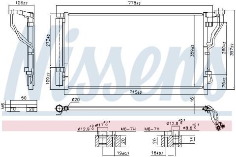 Радіатор кондиціонера (конденсатор) з осушувачем GRANDEUR (HG) 2.4 16V 11- HYUNDAI Радіатор кондиціонера (конденсатор) з осушувачем GRANDEUR (HG) 2.4 16V 11- HYUNDAI