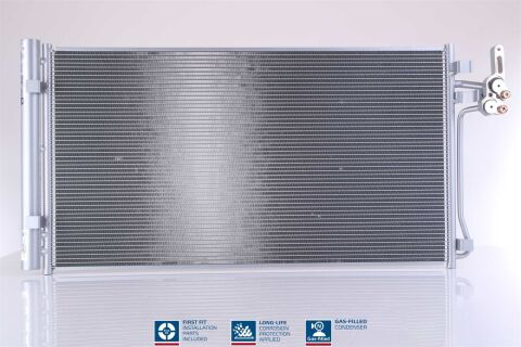 Радиатор кондиционера (конденсатор) с осушителем DISCOVERY SPORT 2.0 15-, RANGE EVOQUE 2.0 11-, LAND ROVER