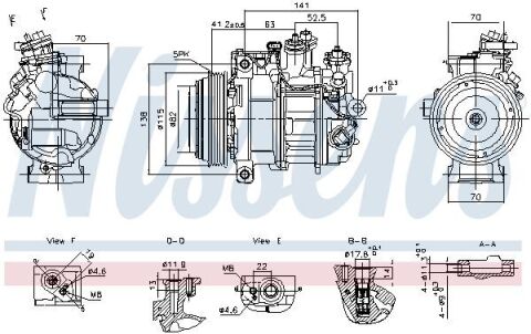 Компресор кондиціонера W205, W213, W447, X253 DB