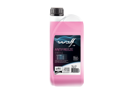 Антифриз WOLF ANTIFREEZE EVO LL (концентрат) рожевий, 1 літр Антифриз WOLF ANTIFREEZE EVO LL (концентрат) рожевий, 1 літр