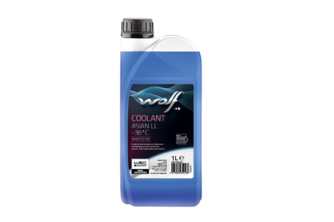 Антифриз WOLF COOLANT ASIAN LL -36°C (синій), 1 літр Антифриз WOLF COOLANT ASIAN LL -36°C (синій), 1 літр